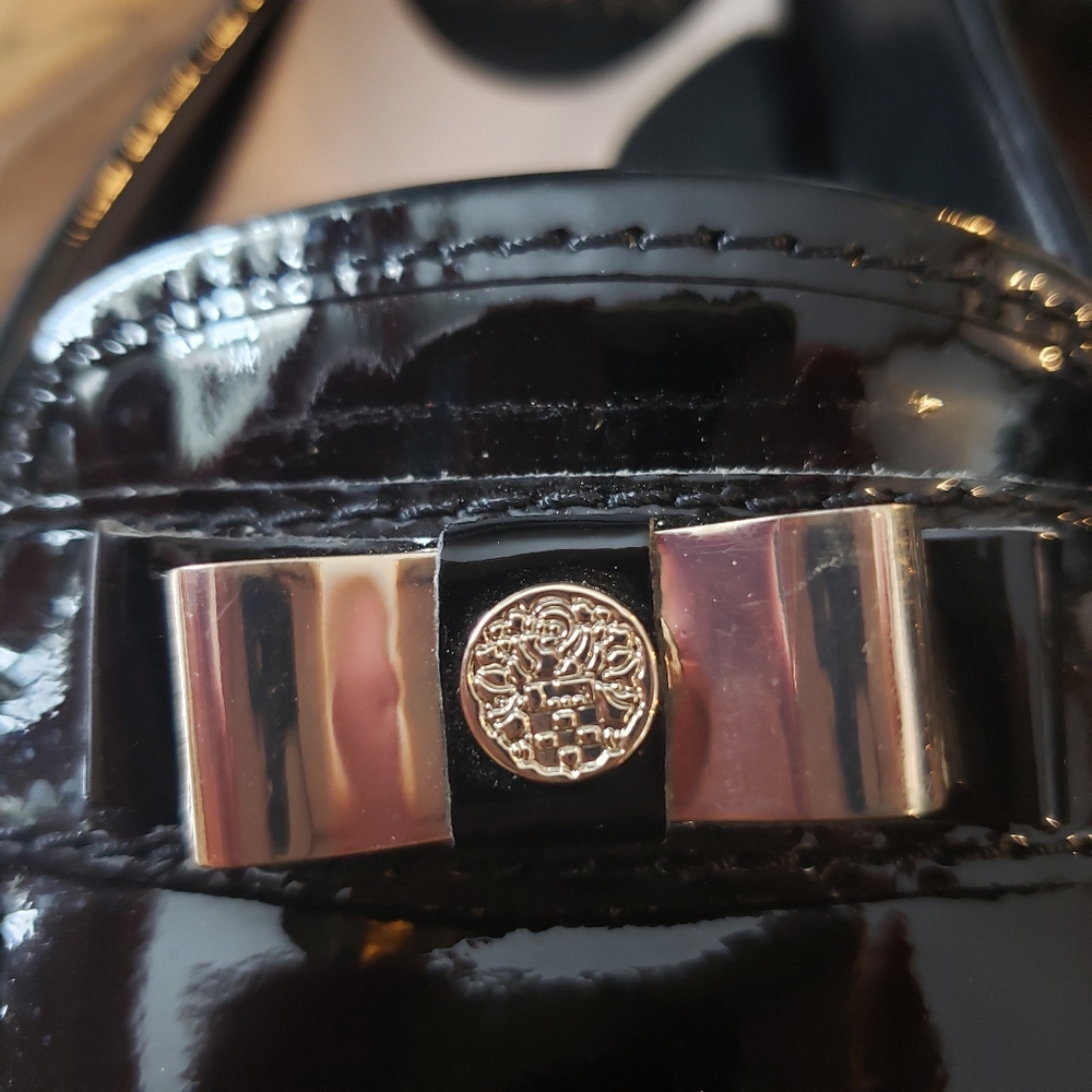 Vince Camuto Palmira Loafer Mocassin Black Patent - Picture 3 of 5